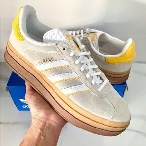 Adidas Originals Gazelle Bold Ivory Bold Gold Size 10.5 Women's IH9929 NWB